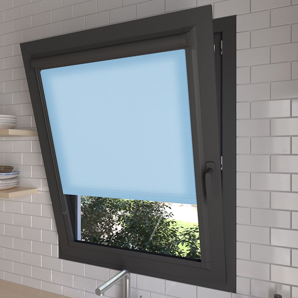  Burst Sky Blue Perfect Fit Dimout Roller