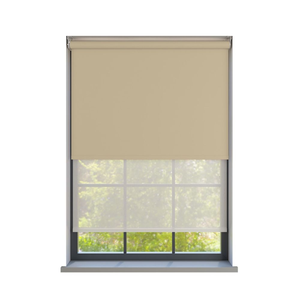 Amor Beige with Haze Pure Double Roller Blind - IRE