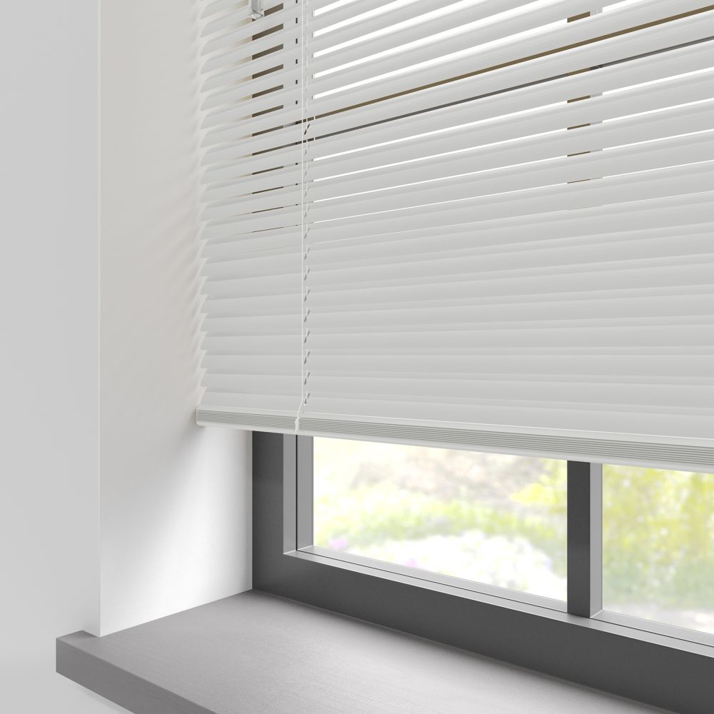 Satin Milk White Aluminium Venetian