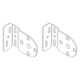A drawing of two roller blind brackets A drawing of two roller blind brackets