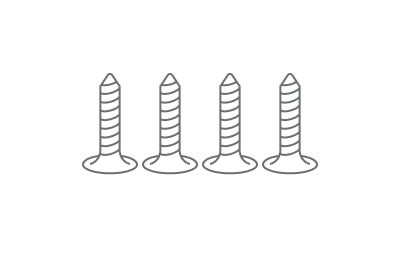4mm Flat
                        Head Screws